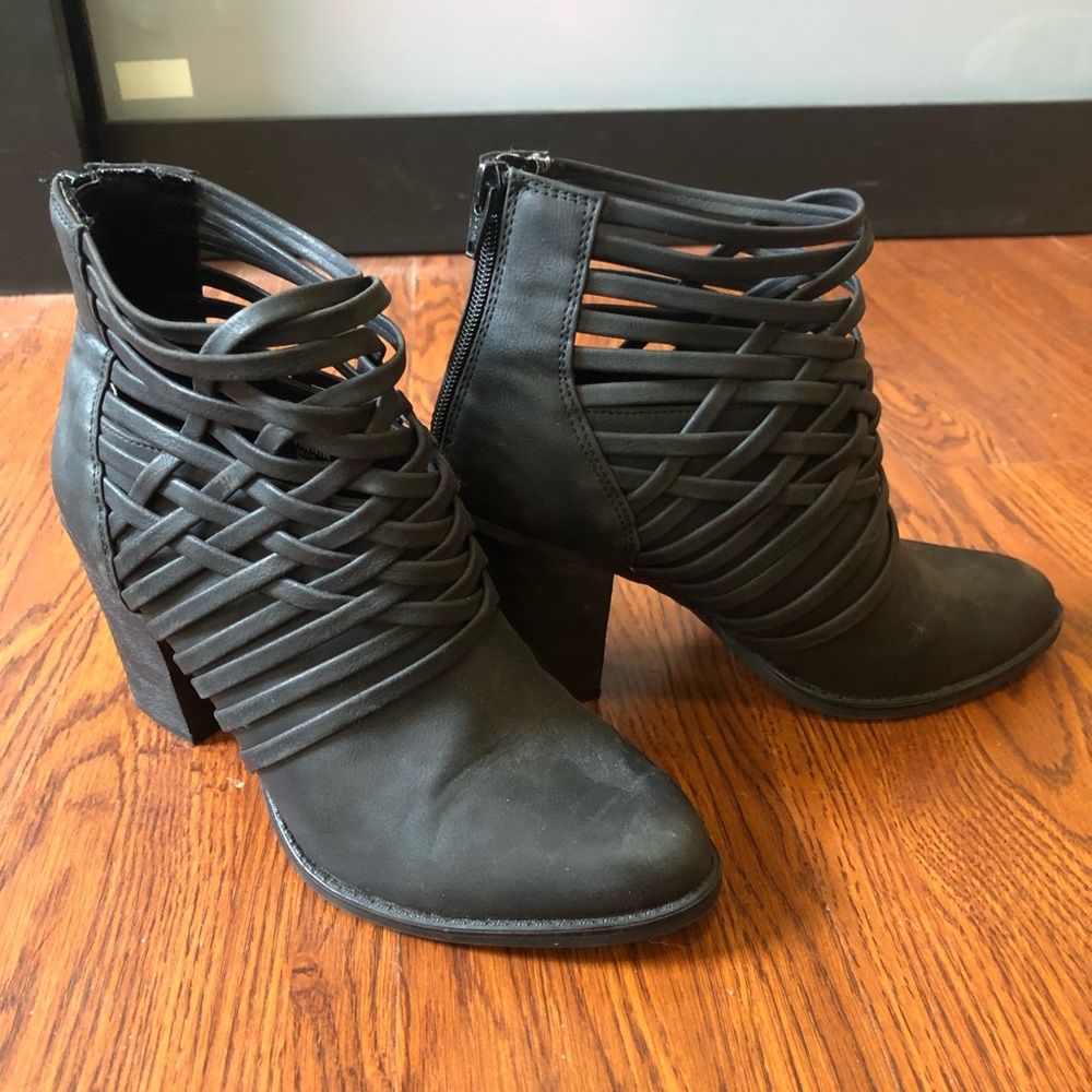 Strappy booties